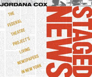 Book cover of a man pointing to a large New York stocks newspaper page